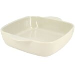 Menastyl - octave plat a four carre 1, 2 l beige 24 cm en gres