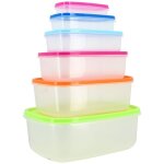 Set de 6 bo�tes herm�tiques en plastique
