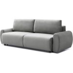 Menzzo - canap� convertible 3 places traviata velours gris