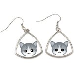 Mer ge - lgantes boucles d'oreilles en mtal offertes par art - dog