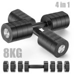 Merach - halt�re musculation r�glable 4 - en - 1, lot de 2 poids de 1 � 4 kg, � domicile ou en salle ...