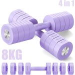 Merach - halt�re musculation r�glable 4 - en - 1, lot de 2 poids de 1 � 4 kg, � domicile ou en salle ...