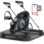 Merach - pédalier d'appartement, mini bike, connectivité bluetooth, tapis antidérapant, double usage Merach - pédalier d'appartement, mini bike, connectivité bluetooth, tapis antidérapant, double usage