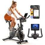 Merach - v�lo d'appartement, biking , 16 niveaux de r�sistance m�canique, connectivit� app, �cran led ...