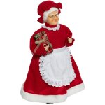 Mre nol en habit traditionnel rouge et blanc h 48 cm - feeric christmas