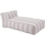 M�ridienne ray� pour salon de jardin modulable beige - mixi