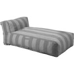 M�ridienne ray� pour salon de jardin modulable gris anthracite - mixi