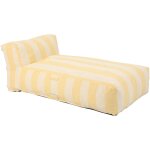 M�ridienne ray� pour salon de jardin modulable jaune clair - mixi