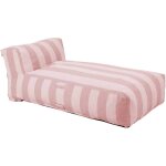 M�ridienne ray� pour salon de jardin modulable rose poudr� - mixi