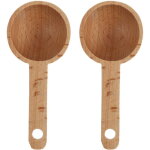 Mesure, mesure du bois, doseuse � caf�, outil de mesure de cuisine (2 cuill�res doseuses pratiques en ...
