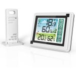 Zoternen - mesureur de temprature et d'humidit sans fil pour l'intrieur et l'extrieur, horloge mto ...