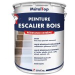 Metaltop - peinture escalier bois - pot 1 l - 9003 - blanc de s�curit�
