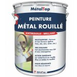 Metaltop - peinture metal rouille - pot 5 l - 4005 - lilas bleu