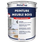 Metaltop - peinture meuble bois - pot 15 l - 9018 - blanc papyrus