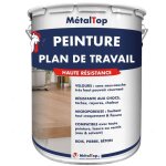 Metaltop - peinture plan de travail - pot 1 l - 9001 - blanc cr�me