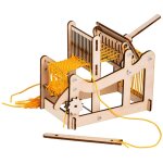 M�tier � tisser, grand m�tier � tisser en bois, artisanat pour enfants et d�butants