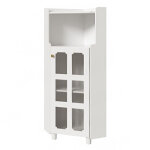 Meuble d'angle blanc avec surface laqu�e et �clairage led ? commode d'angle moderne avec commande par ...