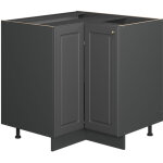 Meuble d'angle fame - line, anthrazit - gold landhaus, 80. 5cm , pt anthracite, vicco