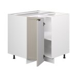 Vicco - meuble d'angle fame - line, grisbeige, 80. 5 cm, pt ch�ne