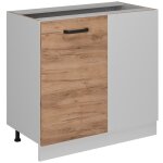 Vicco - meuble d'angle r - line, chne de force dor, 86cm sans pt