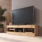 Meuble banc tv tivoli 140, wotan / wotan, largeur 140cm x hauteur 40, 5cm x profondeur 35cm, sans led, ... Meuble banc tv tivoli 140, wotan / wotan, largeur 140cm x hauteur 40, 5cm x profondeur 35cm, sans led, ...