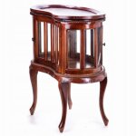 Meuble bar pour alcool, bar en bois �maill� r�tro marron acajou