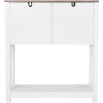 Meuble de bar à café, 80 x 35 x 88 cm, armoire avec 3 niveaux de rangement, table basse avec portes magnétique ... Meuble de bar à café, 80 x 35 x 88 cm, armoire avec 3 niveaux de rangement, table basse avec portes magnétique ...