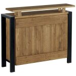 Meuble bar pin massif bross 2 tiroirs 126cm loundge