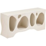 Meuble bas 4 tagres chesni ivoire 137x36cm - atmosphera crateur d'intrieur