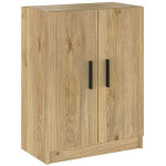 Meuble bas de cuisine avec 2 portes coloris ch�ne mauvella - longueur 60 x profondeur 34 x hauteur 80 ...