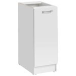 Meuble bas de cuisine eco blanc 1 porte l 30 cm