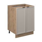 Meuble bas de cuisine fame - line, grisbeige, 60 cm sans plan de travail, vicco