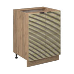 Meuble bas de cuisine fame - line, panneau en ch�ne, 60cm sans plan de travail vicco