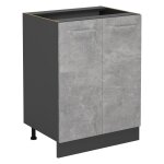 Vicco - meuble bas de cuisine r - line, béton, 60cm sans pt Vicco - meuble bas de cuisine r - line, béton, 60cm sans pt