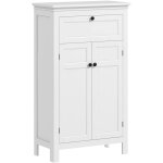 Homcom - meuble bas salle de bain style classique chic 2 portes 2 étagères tiroir blanc Homcom - meuble bas salle de bain style classique chic 2 portes 2 étagères tiroir blanc