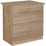 Vicco - meuble bas sous - évier r - line, sonoma, 80cm, pt chêne Vicco - meuble bas sous - évier r - line, sonoma, 80cm, pt chêne