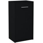 Buffet avec 1 porte noir - meuble de rangement style contemporain - 40 x 35 x 75 cm