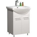 Meuble bogue, lavage lisalo h. 81 x l. 55 x p. 45 cm blanc