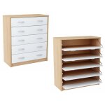 Meuble  chaussures blanc - meuble d entre  5 niveaux - 74 x 35 x 85 cm