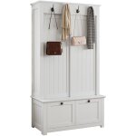 Meuble � chaussures combin� armoire minimaliste, rangement multifonction avec crochets, design moderne ...