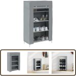 Meuble � chaussures gris 60, 5x30x97 cm tissu non tiss� - vidaxl