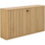 Ebuy24 ? meuble � chaussures mural naturel 72x17x43 cm ? fixation murale incluse ? motif sculpt� ? pour ...