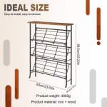 Ikodm - meuble à chaussures, organisateur d'étagère à chaussures, armoire à chaussures étroite robuste ... Ikodm - meuble à chaussures, organisateur d'étagère à chaussures, armoire à chaussures étroite robuste ...