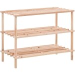Meuble � chaussures?range - chaussures � 3 �tag�res bois de sapin solide cfw98915