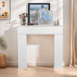 Meuble de chemine 3 portes avec rangement, meuble de rangement, chemine dcorative, table d'appoint ...