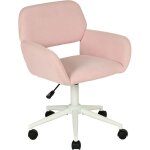 Meubles cosy - chaise de bureau, fauteuil en velours c�tel�, hauteur r�glable et pivotant � 360�, roulettes ...