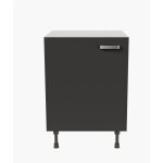 Cuisibane - meuble de cuisine bas - 60 cm - noir
