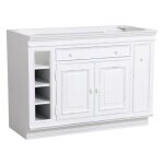 Decoration d ? autrefois - meuble de cuisine bas vier - mdf - blanc - interior's