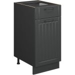 Meuble cuisine fame - line, gris fonc, 40cm , pt chne, vicco