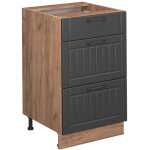 Meuble cuisine fame - line, gris fonc�, 50cm sans pt, vicco